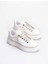 Krıste Bell 05 Beyaz Rugan Kadın Taş Ip Bağcıklı Kalın Taban Günlük Spor Ayakkabı 2