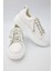 Krıste Bell 04 Beyaz Taşlı Ip Bağcıklı Kadın Sneakers Günlük Spor Ayakkabı 2