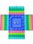 E Stili Yeni Büyük Boyutlu Push Pops Dev Zarlı Renkli Fidget Oyuncaklar Basit Dimple Popet Çarkı Eğlenceli Aile Oyunu Popsits (Yurt Dışından) 4