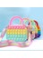 No.74 Tarzı Yeni Pop It Itme Kabarcık Oyuncaklar Gökkuşağı Macaron Moda Çapraz Çanta Sıkıştırılabilir Oyuncak Yumuşak Bulmaca Oyuncak Çocuklar Için (Yurt Dışından) 2