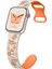 Apple Watch 10/11 42mm-38/40/41mm Kordon Kelebek Desen Yumuşak Silikon Kordon 2/3/4/5/6/se/7/8/9 2