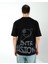 Oversıze Unisex Baskılı T-Shırt Intrusıon Black 1
