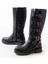 02-346 Siyah Düz Topuklu Günlük Bayan Binici Çizme 3
