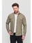 Slim Fit Erkek Dar Kesim Pamuklu Çıçıtlı Kot Gömlek 1