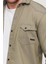 Slim Fit Erkek Dar Kesim Pamuklu Çıçıtlı Kot Gömlek 4