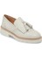 Beyaz Hakiki Deri Kadın Loafer - K25I1AY68027-N3O 1