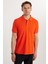 Erkek Slim Fit Dar Kesim %100 Pamuk Mercan Polo Yaka Tişört 2