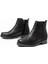 165-212 Siyah Taş Aksesuarlı Fermuarlı Günlük Kadın Bot 4