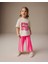 Çilek Strawberry Baskılı Tshirt ve Çizgili Desenli Müslin Pantolonlu Kızçocuk Takım 1