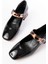 ST-006 Siyah Leopar Rugan Günlük 4 cm Topuklu Bayan Ayakkabı 3