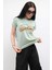 Shine Baskılı Tshirt Mint 2