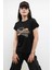 Shine Baskılı Tshirt Siyah 3