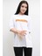 Bisiklet Yaka Oversize Tshirt Beyaz 2
