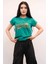 Shine Baskılı Tshirt Yeşil 3