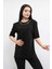 Zincir Aksesuarlı Tshirt Siyah 1