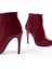 VRT-4802 Bordo Yüksek Ince Topuklu Fermuarlı Kadın Bot 4