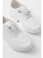 K-504 Beyaz Bağcıklı Desenli Günlük Spor Ayakkabı 3