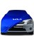 Kia Ceed 1 Hatchback (2007 - 2012) Mavi Kumaş Araba Branda Logolu Kumaş Araba Brandası Penye Oto Branda 1