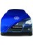 Volkswagen Polo 4 9n (2001 - 2009) Mavi Kumaş Araba Branda Logolu Kumaş Araba Brandası Penye Oto Branda 1