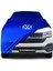 Volkswagen Caravelle T6 Uzun 2015 - 2019 Mavi Kumaş Araba Branda Logolu Kumaş Araba Brandası Penye Oto Branda 1