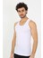 Erkek Beyaz Ribana Atlet 6502 1