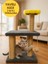 Peluş Dokulu Yumuşacık 3 Katlı Yavru Kedi Tırmalama Tahtası 44 cm Tırmalama Tahtası Soft Sevilen Renkler Gri Renk 1