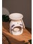 Lavanta Desenli Seramik El Yapımı Buhurdanlık | Mumluk | Dekoratif (1 Adet Tealight Mum Ile) 1