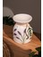 Lavanta Desenli Seramik El Yapımı Buhurdanlık | Mumluk | Dekoratif (1 Adet Tealight Mum Ile) 2