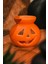 Bal Kabağı Modeli | Seramik El Yapımı Buhurdanlık | Mumluk | Hallowen (1 Adet Tealight Mum Ile) 2