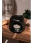 Siyah Mat | Seramik El Yapımı Buhurdanlık | Mumluk | Dekoratif Buhardanlık (1 Adet Tealight Mum Ile) 1