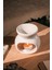 Lotus Modeli Seramik El Yapımı Beyaz Buhurdanlık |dekoratif Buhardanlık (1 Adet Tealight Mum Ile) 2