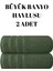 2'li Set Pamuk Büyük Boy Banyo & Duş Havlusu – Yumuşak Dokulu, Çizgi Desenli, Ultra Emici Vücut Havlusu (90 x 150 cm ) 1