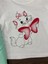" Baby Kız Çocuk Jile Takım- Sevimli Kedi Baskılı, Askılı Elbise & Uzun Kollu Tişort" 2