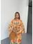Desenli Bağlama Detaylı Kadın Alt Üst Takım 3