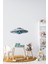 Ufo Duvar Stickeri | Çocuk Bebek Odası Duvar Stickeri | Uçan Daire Duvar Dekorasyonu 3