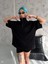Yarım Fermuarlı Basic T-Shirt - Siyah 2