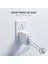 Usb-C Gan Şarj Cihazı - Taşınabilir Hızlı Şarj Cihazı (2x Usb-C, 2x Usb-A, Abd, Ab ve Ingiltere Portlu) Beyaz 2