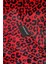 Yastık KILIFI Ipek Saten 2 Adet Luxury Yastık Kılıfı Red Leopard 2