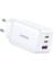 65W USB Type-C Qc 4.0 Pd 3.0 Ganx 3 Portlu Hızlı Şarj Cihazı Beyaz 1