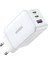 65W USB Type-C Qc 4.0 Pd 3.0 Ganx 3 Portlu Hızlı Şarj Cihazı Beyaz 3