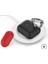 Airpods ile Uyumlu Kılıf 1-2 Nesil Silikon Case Paslanmaz Kemer Klips Kapak Hediyeli PT86Z Siyah 3