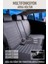 chevrolet Lacetti Uyumlu Yarı Deri Oto Koltuk Kılıfı Bel Destekli Füme Elva Seri 2