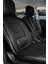 volkswagen Golf 4 Uyumlu Yarı Deri Oto Koltuk Kılıfı Bel Destekli Siyah Elva Seri 1