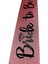 Pembe Üzeri Siyah Italik Alyanslı Bride To Be Yazılı Simli Işıltılı Kuşak Kemer 10 cm Genişlik (4887) 3