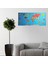 Renkli atlas Dünya haritası Manyetik Yapıştırıcı Gerektirmeyen Duvar Stickerı 118 cm * 56 cm (4887) 3