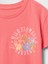 Kız Çocuk Turuncu Relaxed Grafik T-Shirt 2