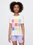Kız Çocuk Kırık Beyaz Relaxed Grafik T-Shirt 1