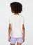 Kız Çocuk Kırık Beyaz Relaxed Grafik T-Shirt 3