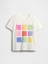 Kız Çocuk Kırık Beyaz Relaxed Grafik T-Shirt 4