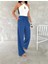 Ayrobin Oversize Kadın Pantalon - Saks 4